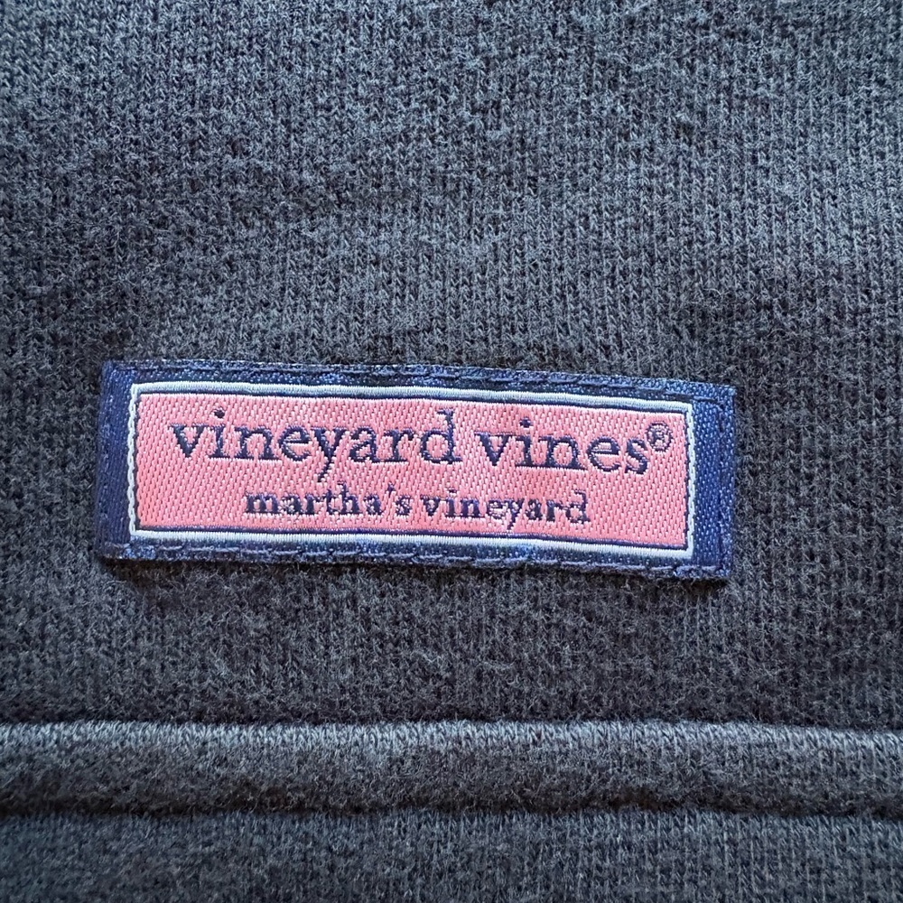 Vineyard Vines Quarter Zip Shep Shirt Men's Size XS Navy with red - Picture 2 of 6